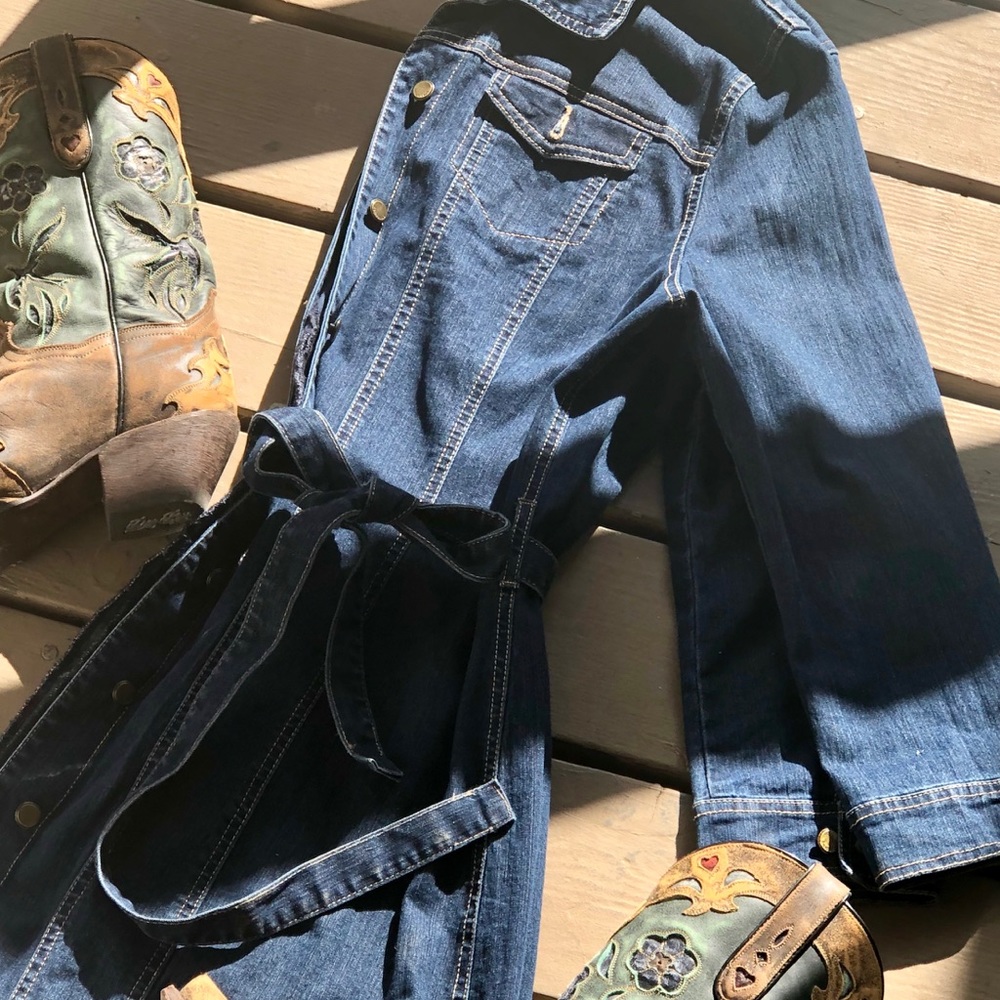Bandolino denim dress/ jacket